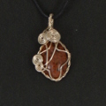 Mahogany obsidian in sterling Mahogany obsidian in sterling