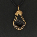 Banded agate in gold Banded agate in gold